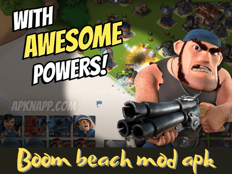 Boom Beach Mod APK v47.159-Unlimited Money/Gems/Everything