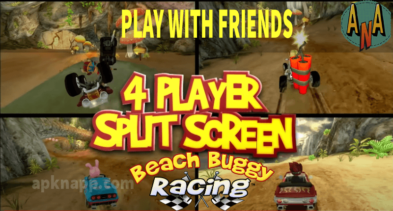 beach buggy racing apk split screen