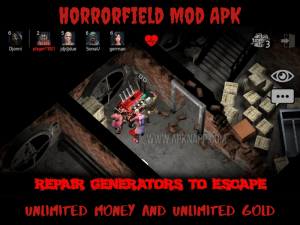 Horrorfield Mod APK 2024 Unlimited Money/Gold/Unlocked All Characters 2