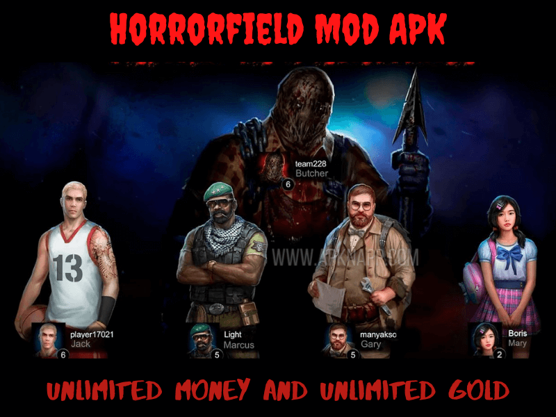 horrorfield mod apk (unlimited money and gold)