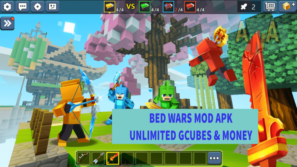 Bed Wars Mod APK 2023- Get Unlimited Money / Gcubes and Keys