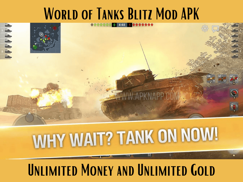 World Of Tanks Blitz Mod APK 2023-Unlimited Money/Unlock All Tanks